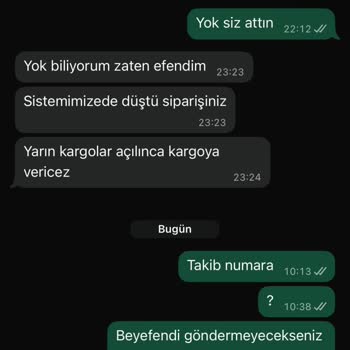 Siparişimin Gönderilmemesi Ve İletişim Sorunu