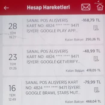 Bilgim Dışında Kartımdan Para Çekildi, Mağduriyetim Giderilmiyor