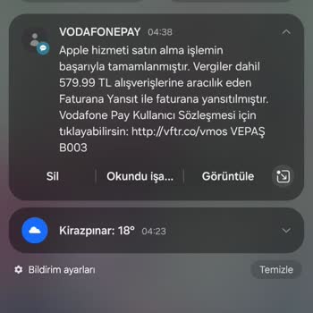 Faturama Onayım Olmadan Apple Hizmeti Ücreti Yansıtıldı