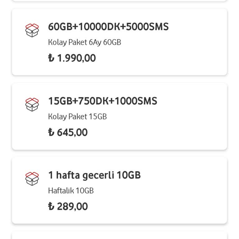 Vodafone Pay Üzerinden Alınan Haftalık İletişim Paketlerinin Otomatik Yenilenmemesi Sorunu