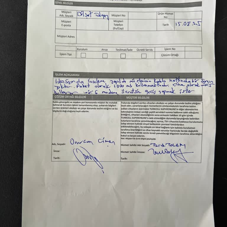 1000 Mbps Hız Vaadi Gerçekleşmedi, Modem Değişimi Talebim Cevapsız Kaldı