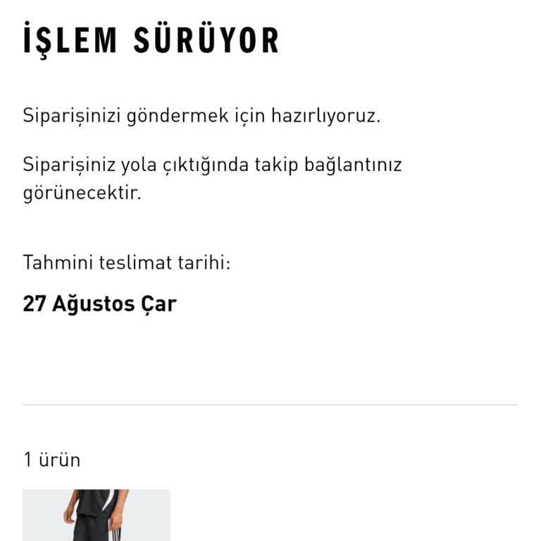 Adidas Stokta Olmayan Ürünün Satışı Ve Belirsiz Teslimat Süresi Mağduriyeti