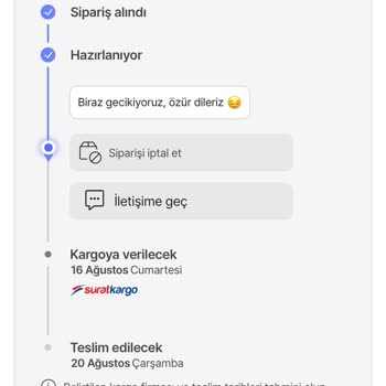 Siparişim Zamanında Kargoya Verilmedi, Mağdur Oldum