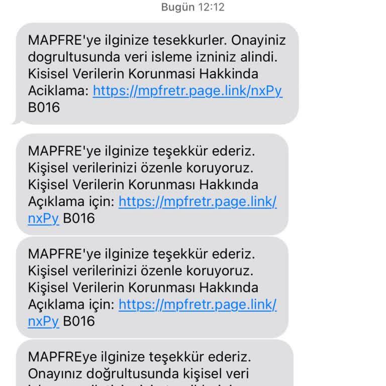 Onayım Olmadan Kişisel Verilerimin İşlenmesi Ve SMS Gönderimi Hakkında Şikayet