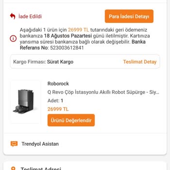 İade Sonrası Artan Fiyat Nedeniyle Mağduriyet Yaşıyorum