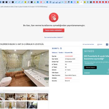 Yayına Alınmayan İlan İçin Yapılan Ödemenin İadesi Gerçekleştirilmiyor