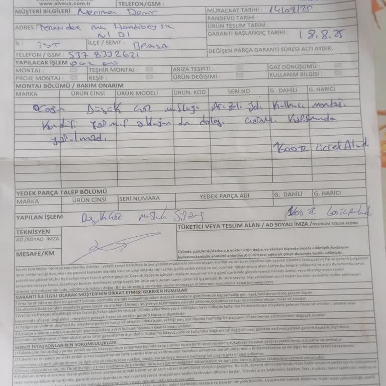 Hasarlı Ocak İçin Haksız Servis Ücreti Ve Garanti Sorunu