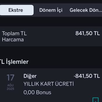 Kart Aidatı Haksız Kesildi, İadesini Talep Ediyorum