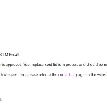 Stanley Termos Kapak Değişimi Sürecinde Eksik Ve Hatalı Gönderim