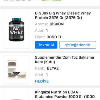 Bozuk Protein Tozu Ve Yetersiz Müşteri Hizmetleri Deneyimi
