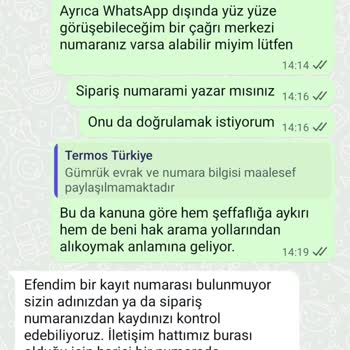 Sipariş Verildiği Halde İki Ayda Teslim Edilmeyen Termos Ve İade Belirsizliği