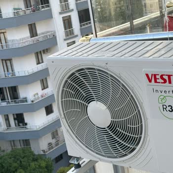 Vestel Klima Montajında Dış Ünite Eğri Ve Ücret Alındı
