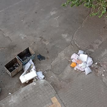 Çöp Kovalarından Kötü Koku Ve İnşaat Atıkları Mahallede Rahatsızlık Yaratıyor