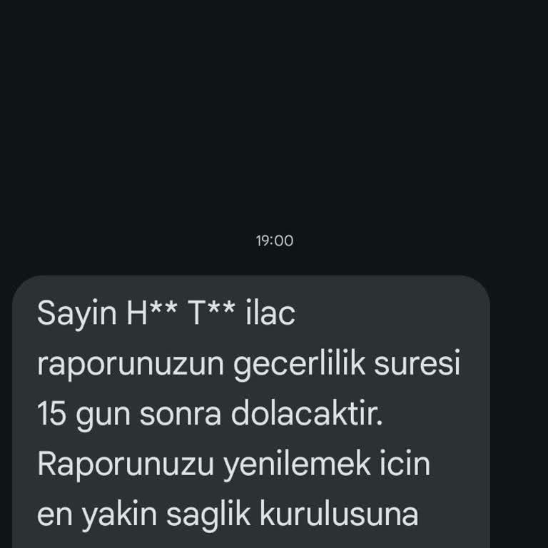 E-Nabız'dan Başkasına Ait Reçete Bilgileri Sürekli Bana SMS Olarak Geliyor