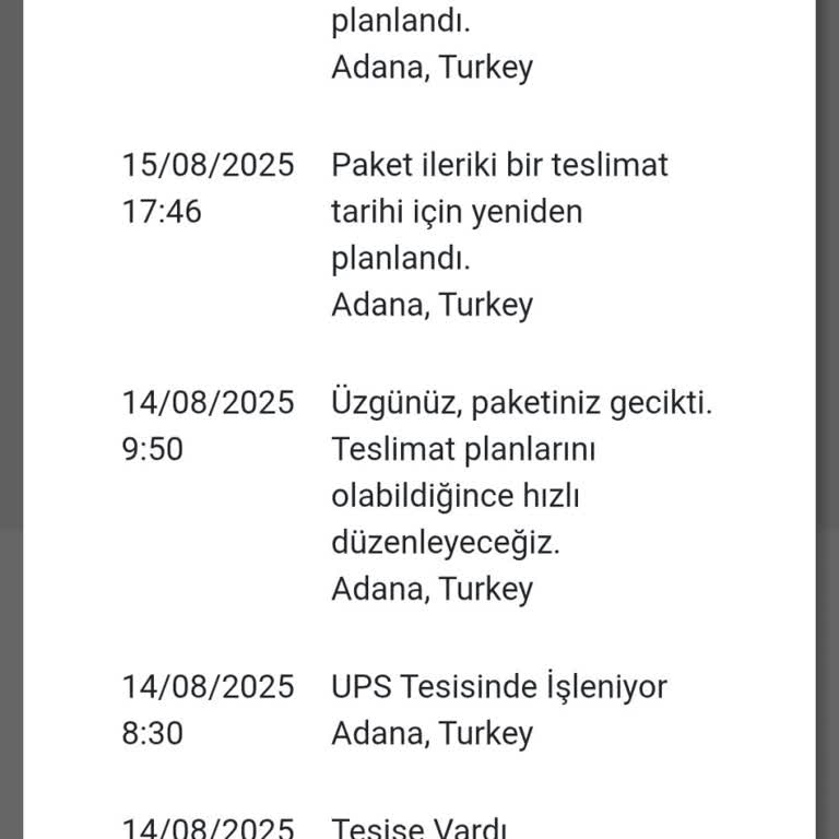 UPS Kargo Teslim Edilmedi, Yanlış Bilgiyle Mağduriyet Yaşadım