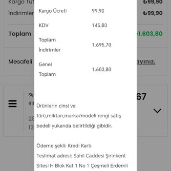 Yanlış Ürün Gönderimi Ve Haksız Kargo Ücreti
