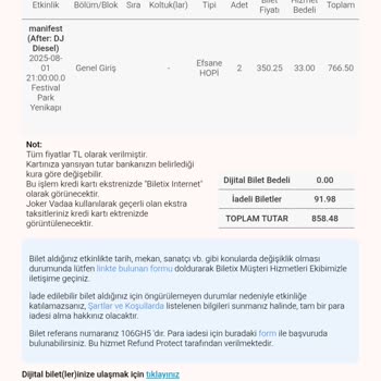 İadesiz Promosyon Bilette Haksız Bilet Koruma Ücreti Alındı