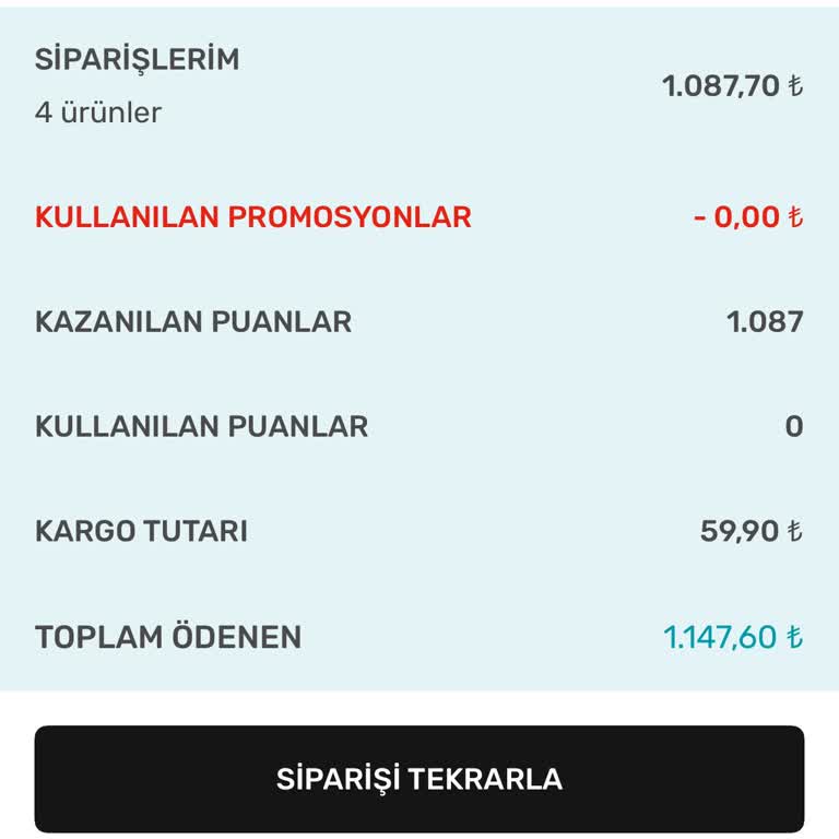 Sipariş İptali Sonrası Para İadem Yapılmadı