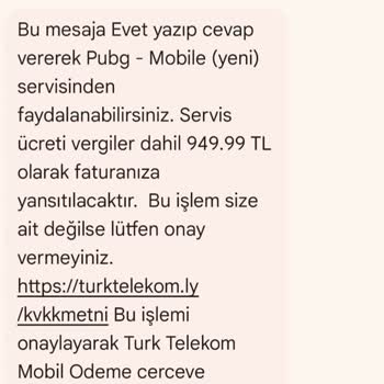 İzinsiz Mobil Harcama Sonrası Destek Alamadım