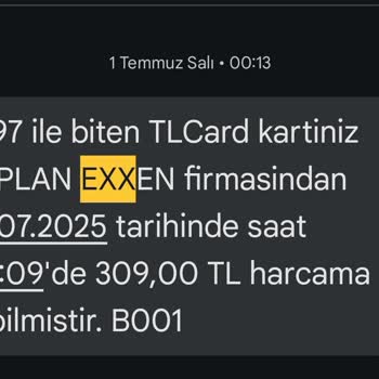 Onayım Olmadan Exxen'den Hesabımdan Para Çekildi, İade Ve Acil Çözüm Bekliyorum