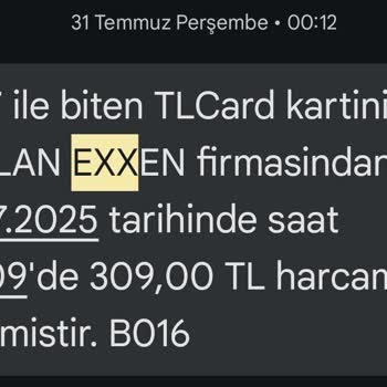 Onayım Olmadan Exxen'den Hesabımdan Para Çekildi, İade Ve Acil Çözüm Bekliyorum