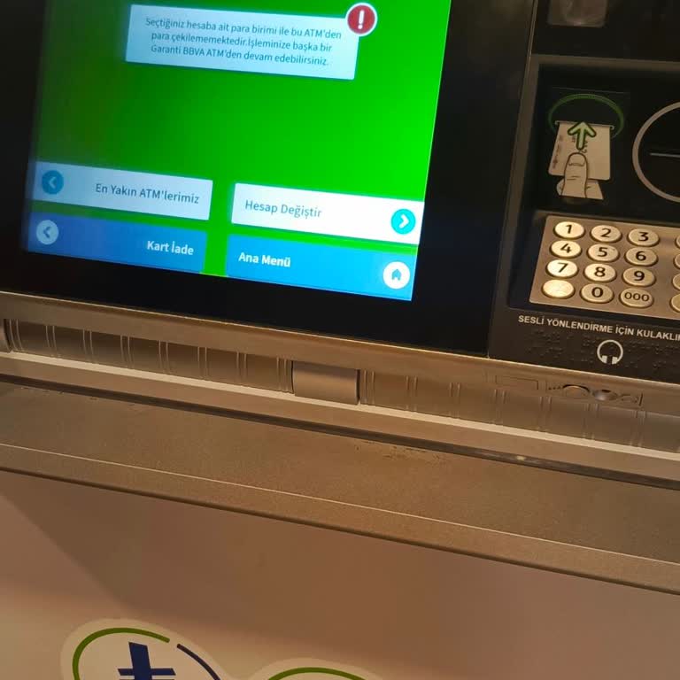 ATM'de Yazan USD Çekme Hizmeti Çalışmıyor Müşteri Hizmetleri Çözüm Sunmuyor