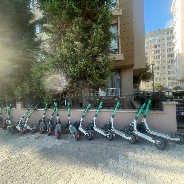Martı Scooter Yoğunluğu Trafik ve Hijyen Sorunu Yaratıyor