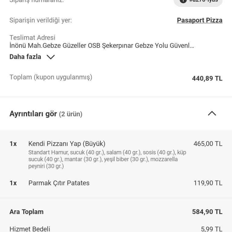 Sipariş Gecikmesi Ve Müşteri Desteği Sorunu