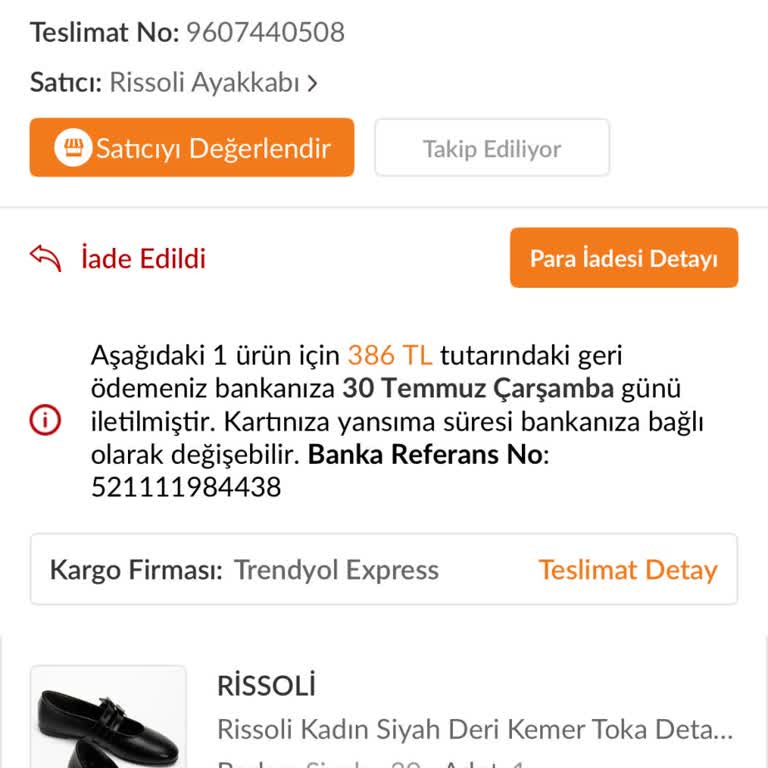 Onaylanan İade Tutarı Bir Aydır Hesabıma Aktarılmadı Mağduriyet Yaşıyorum