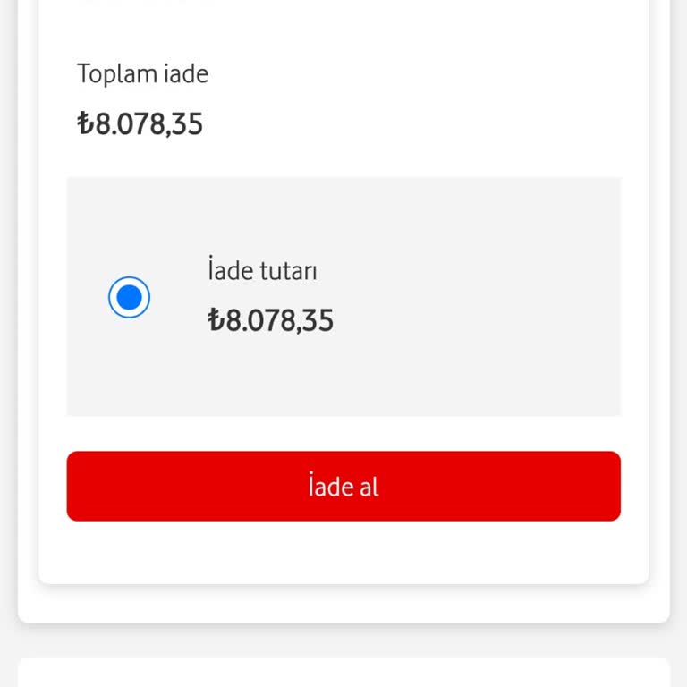 İade Edilmeyen Tutar Nedeniyle Mağduriyet