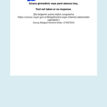 ALES Sınav Sonuçlarım Sistemde Eksik Görünüyor, Mağduriyetimin Giderilmesini Talep Ediyorum