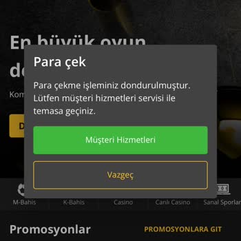 Kazandığım Paranın Ödenmemesi Ve Para Çekme İşleminin Engellenmesi