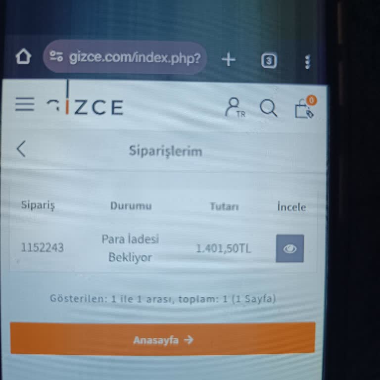 Gizce Alışverişimde İade Ödemem Yapılmadı Müşteri Hizmetlerine Ulaşamıyorum