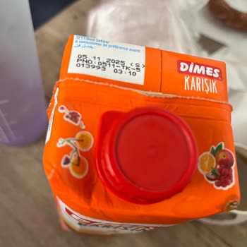 Dimes Meyve Suyunda Bozuk Tat Ve Siyah Parçacıklar Sorunu