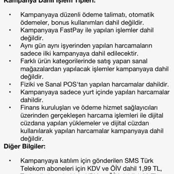 Garanti BBVA Kampanya Şartlarına Uygun Alışverişte Eksik Bonus Verildi