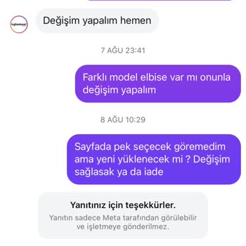 İade Sonrası Değişim Ve İletişim Sorunu Nedeniyle Mağduriyet
