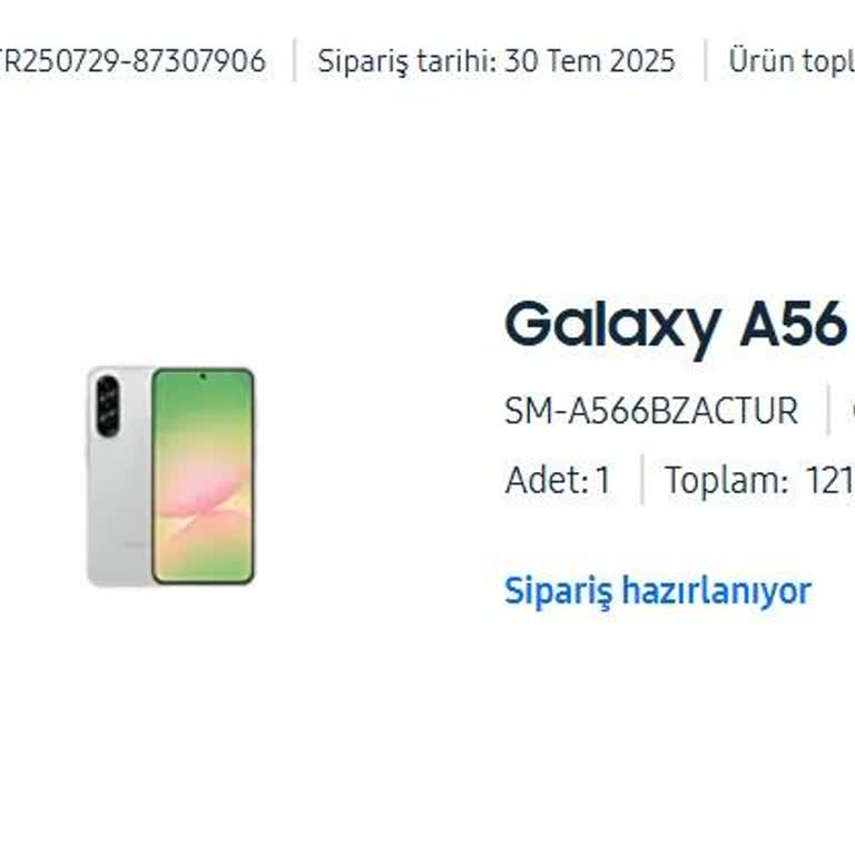 Yüksek Tutarlı Samsung Siparişim 20 Gündür Teslim Edilmedi