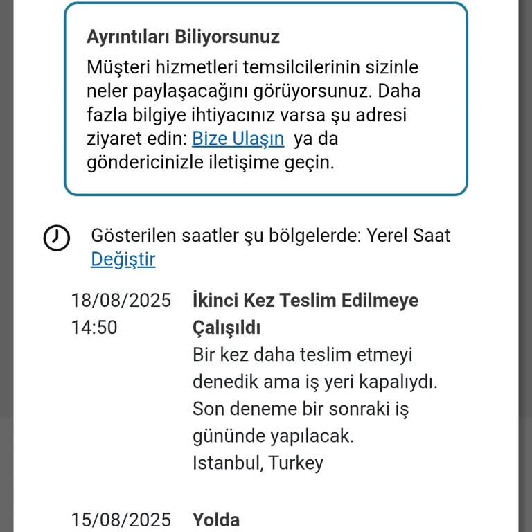 Evde Olmama Rağmen Kargom Teslim Edilmedi Ve Çözüm Sunulmuyor