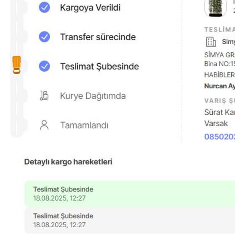 Beş Gündür Teslim Edilmeyen Kargo Ve Şube İlgisizliği Nedeniyle Mağduriyet