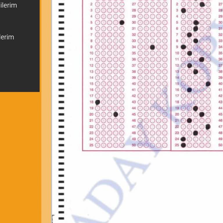 DGS Sınav Sonucumda Matematik Doğru Ve Yanlışlarım Hatalı Görünüyor