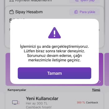 Sipay Uygulamasında Para Gönderme Sorunu Ve Çözüm Beklentisi