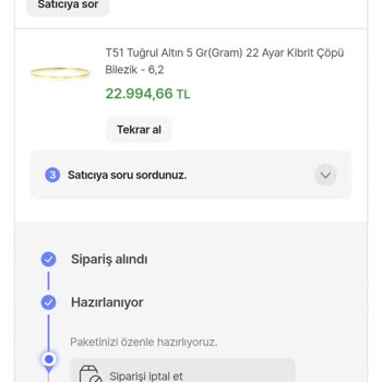 Altın Siparişimde Taksit Seçeneği Sunulmadı, İptal Edilemiyor!