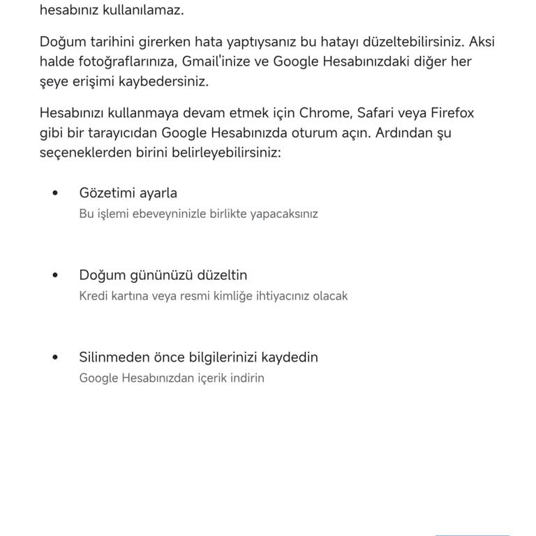 Gmail Hesabım Gerekçesiz Kapatıldı, Mağduriyetimin Giderilmesini İstiyorum