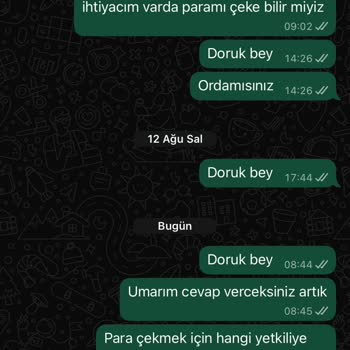 Para Çekme Talebim Gerekçesiz Reddedildi Ve Açıklama Yapılmadı