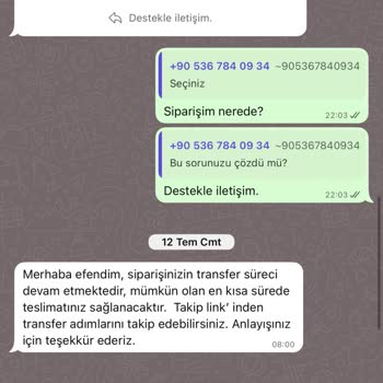 Siparişin İki Ay Geçmesine Rağmen Teslim Edilmemesi Ve Yetersiz Müşteri Hizmeti