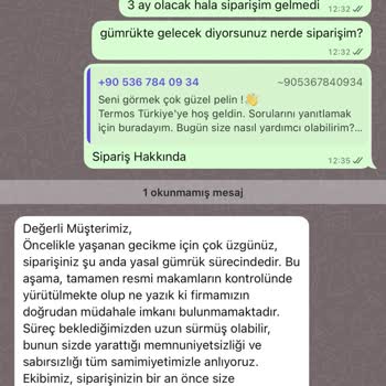 Siparişin İki Ay Geçmesine Rağmen Teslim Edilmemesi Ve Yetersiz Müşteri Hizmeti