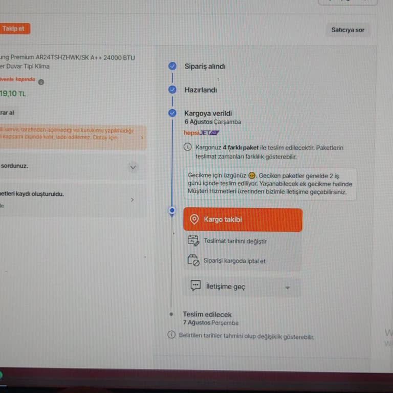 Satın Aldığım Klimam Teslim Edilmedi Mağduriyetim Giderilmiyor
