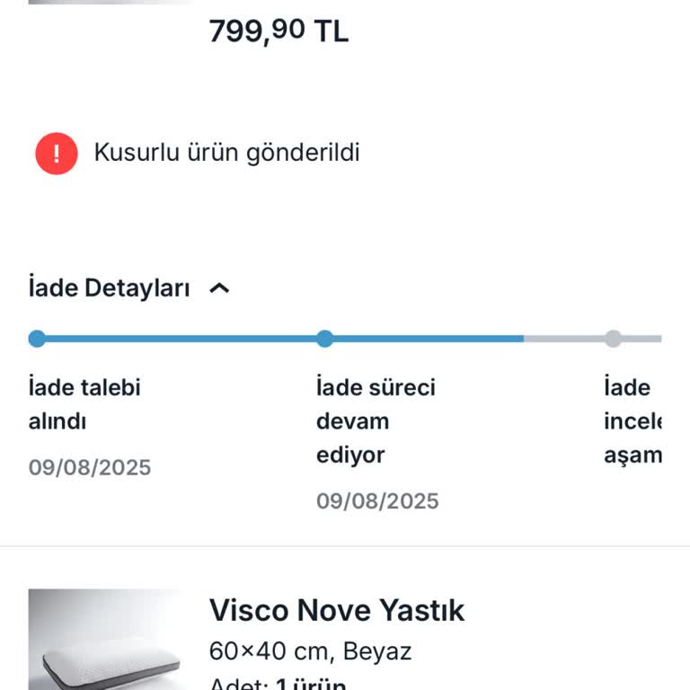 Kusurlu Ürün Ve Geciken İade Süreci Nedeniyle Yaşanan Mağduriyet