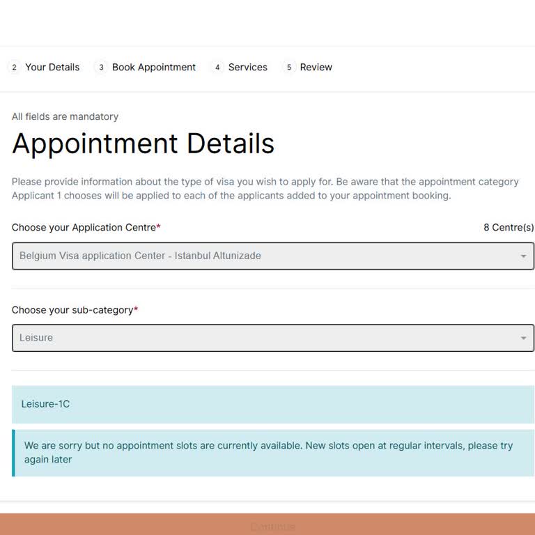 VFS Global'de Randevu Bulunamıyor, Seyahat Planım Tehlikede