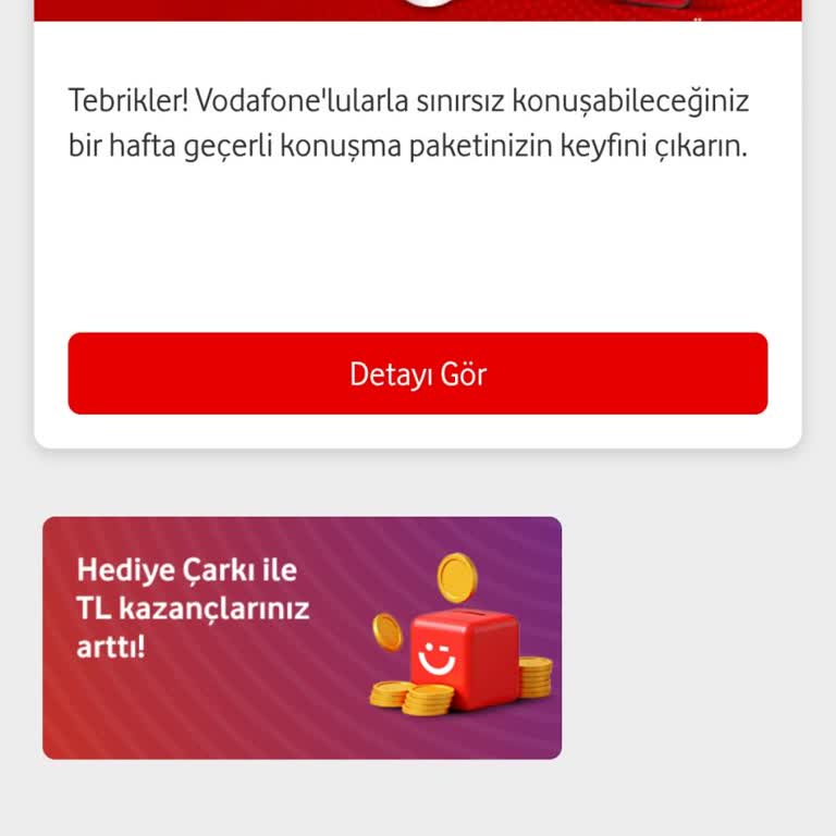 Vodafone Hediye Çarkı'ndan İnternet Hediyesi Çıkmıyor, Sorunum Çözülmüyor
